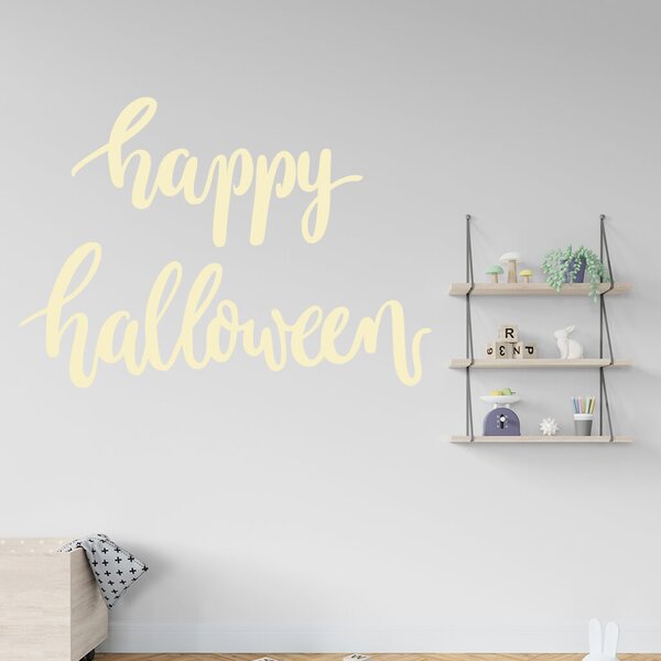 Živá Zeď Samolepka Happy Halloween Barva: černá