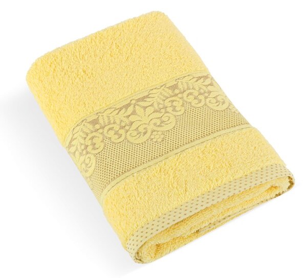 BELLATEX Froté ručník a osuška kolekce Orchidea Žlutá 50x100 cm