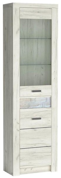 INDIANAPOLIS k | vitrína I-23 ROHOVÁ | 56 cm | UNI provedení | kraft bílý