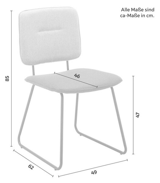 Židle AVA světle šedá