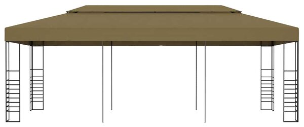 Zahradní altán 6 x 3 x 2,7 m taupe 180 g/m² 312230
