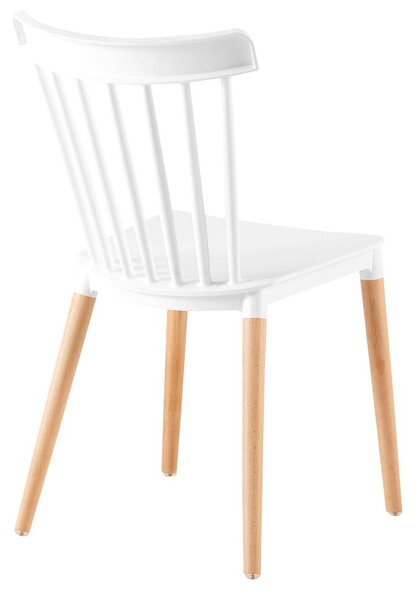 Jídelní židle COSIMA (bílá + buk)