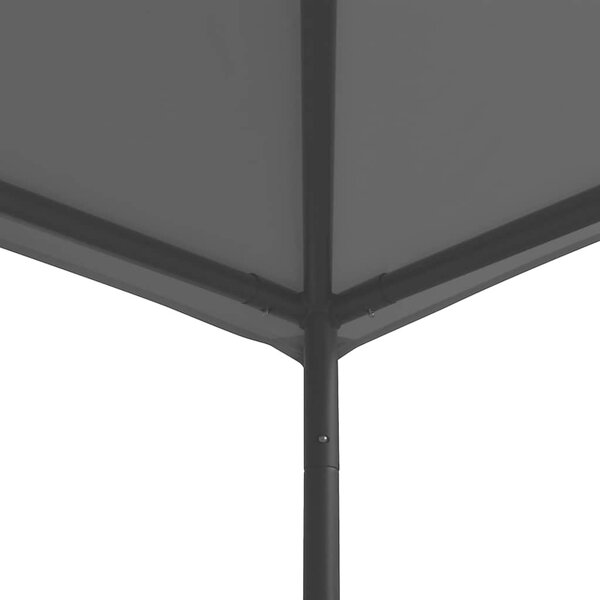 Altán 3 x 3 m antracitový textil a ocel 180 g/m² 312240