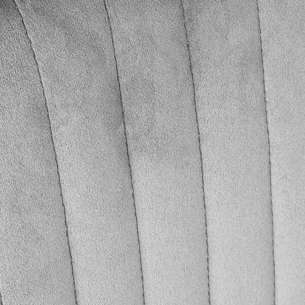 Židle LOUIS sametová šedá ALL 925485