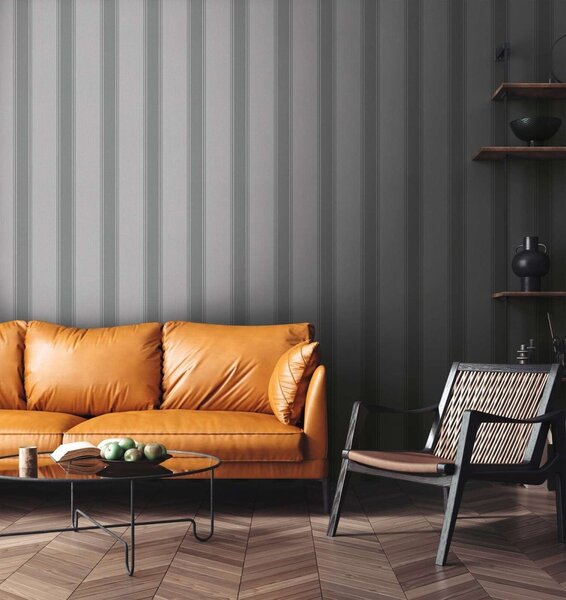 A.S. Création | Vliesová tapeta na zeď Michalsky 39983-3 | 0,53 x 10,05 m | šedá, černá