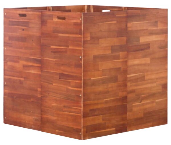 Vyvýšený záhon akáciové dřevo 100 x 100 x 100 cm