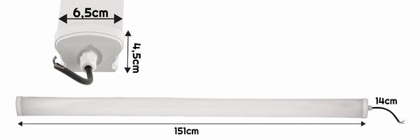 BERGE LED panel LEO - 150cm - 70W - 230V - neutrální bílá