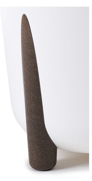 PLASTOVÝ KVĚTINÁČ MOSS ECO 25X26 CM BÍLÁ