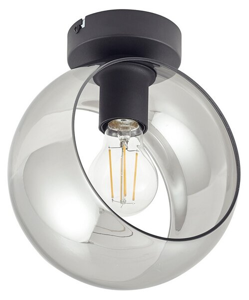 Stropní Lampa Lindby, Roton, stmívatelné, Šedá, Obývací pokoj, Sklo, Moderní