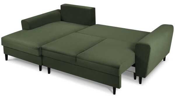 -25 % Dny MOMENTI– Cosmopolitan Design Manšestrová rozkládací pohovka Kyoto 241 cm, levá