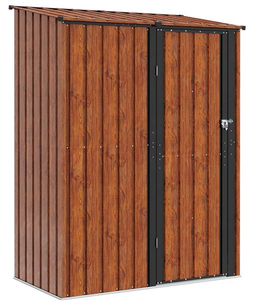 Zahradní kůlny Hnědá 153,5 x 86 x 200 cm Kov