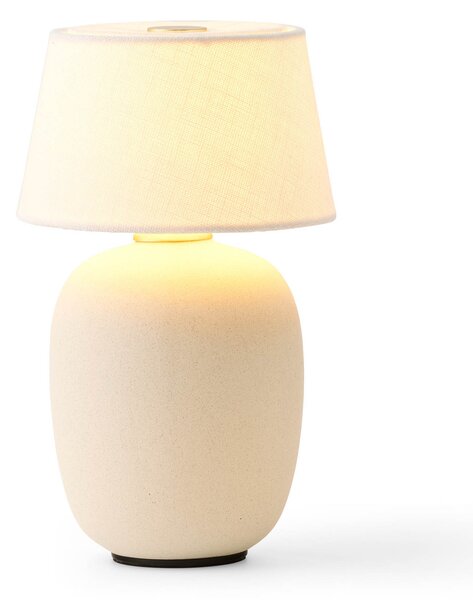 Stolní lampa Audo Copenhagen, Torso, stmívatelné, Béžová, Obývací pokoj, Keramika, Design