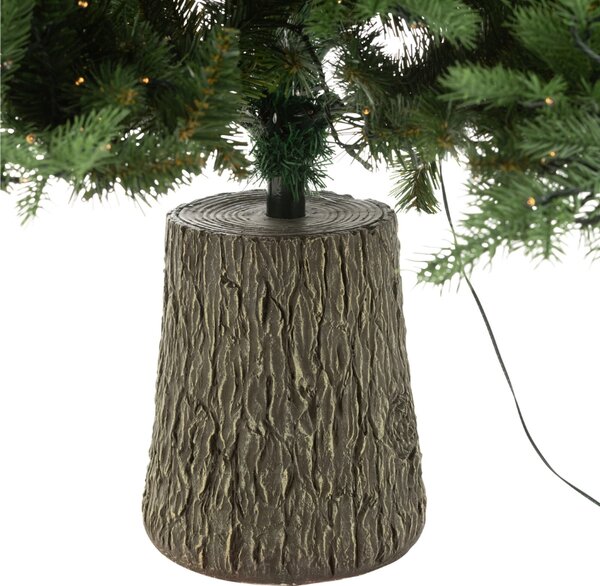 Umělý vánoční strom s LED světlem J-line Rega 210 cm