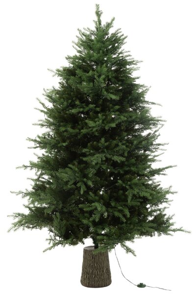Umělý vánoční strom s LED světlem J-line Rega 210 cm