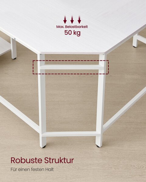 Rohový kancelářský stůl LWD072W44