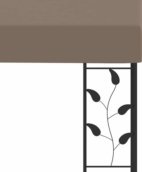 Altán ke zdi 6 x 3 x 2,5 m taupe 312267