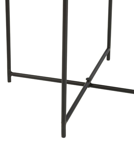 Set dvou dřevěných odkládacích stolků J-line Sphere 31,5/39 cm