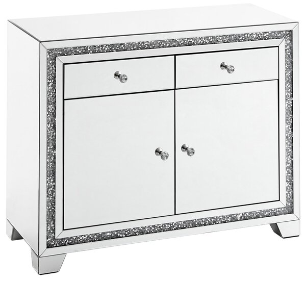 KOMODA, barvy stříbra, 100/80/40 cm Xora - Široké komody