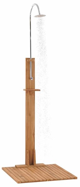 Zahradní sprcha 75 x 75 x 210 cm masivní teakové dřevo 312276