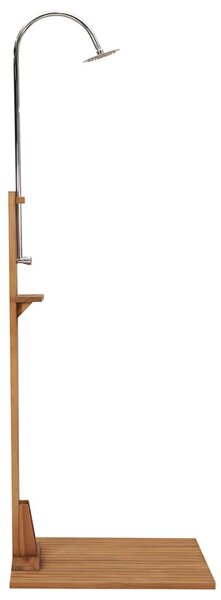 Zahradní sprcha 75 x 75 x 210 cm masivní teakové dřevo 312276