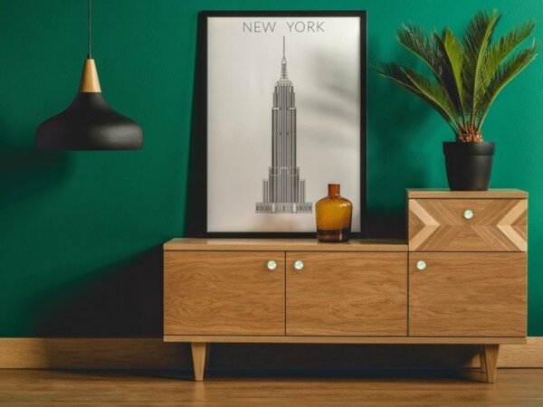 In-Design Nábytková knopka Nero bílá, motiv love V99