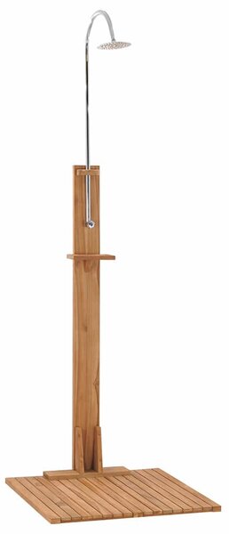 Zahradní sprcha 75 x 75 x 210 cm masivní teakové dřevo 312276