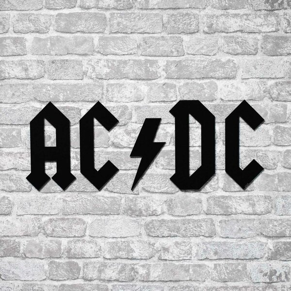 DUBLEZ | Dřevěné logo - Nápis na zeď - AC/DC | Obraz