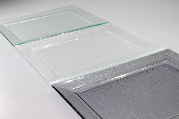 BDK-GLASS Servírovací tác MAXIM 29x23cm Barva: Čiré sklo