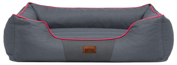 Pelíšek Comfort L šedý / červený