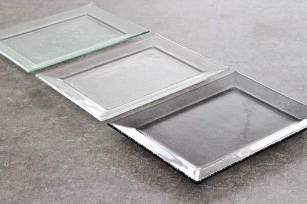 BDK-GLASS Servírovací tác MAXIM 29x23cm Barva: Čiré sklo