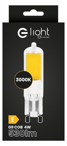 LED žárovka COB G9 teplá 3000k 4w 530 lm