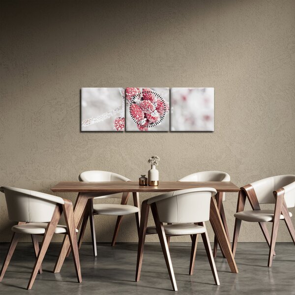 Obraz - Zmrzlé plody (s hodinami) (90x30 cm)