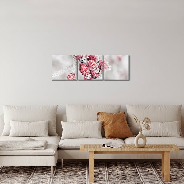 Obraz - Zmrzlé plody (s hodinami) (90x30 cm)