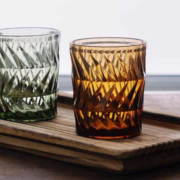 Sklenice na vodu Brown / decor 300 ml