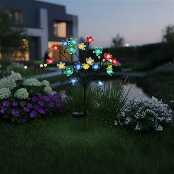 Exteriérové ​​solární zapichovací svítidlo Tree, RGB