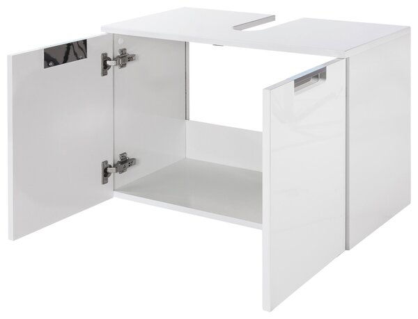 SKŘÍŇKA POD UMYVADLO, bílá, bílá, 65,0/46,5/35,0 cm Voleo - Koupelnové série