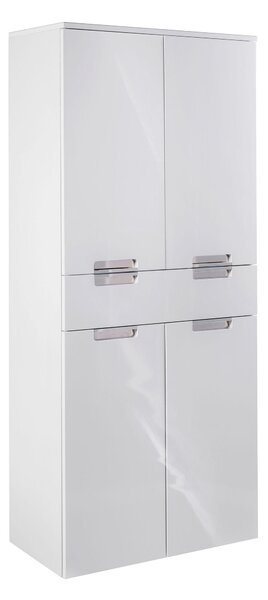 VYSOKÁ SKŘÍŇ, bílá, bílá, 65,0/159,0/35,0 cm Voleo - Koupelnové série
