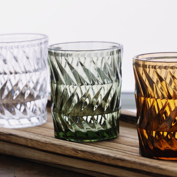 Sklenice na vodu Green / decor 300 ml