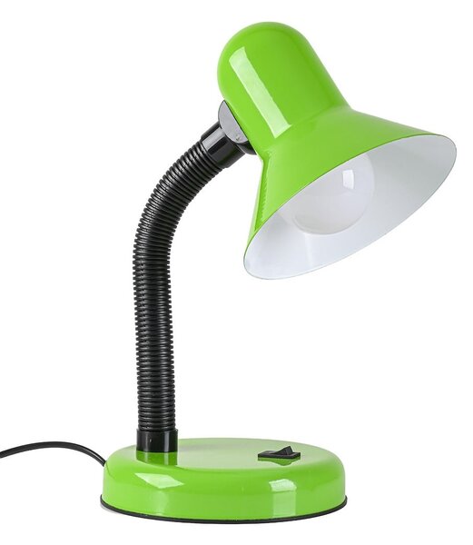 Stolní lampa Mentor, 1x zelené stínítko, gr