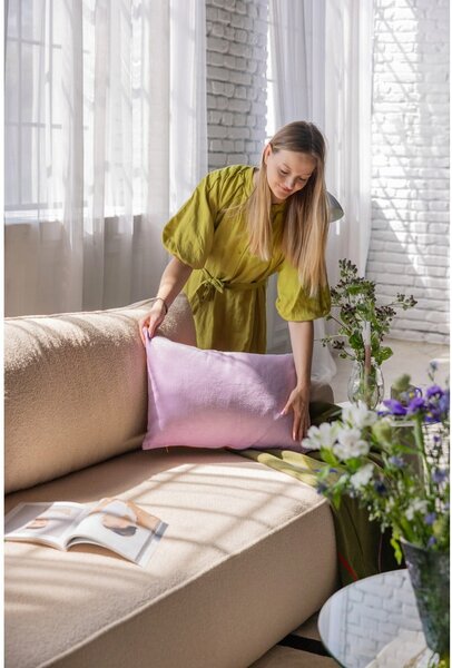 Šedá rozkládací pohovka z textilie bouclé 247 cm Quinoa – Bonami Selection