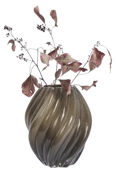 Skleněná váza Taupe 24 cm