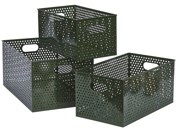 Železný úložný box Dark Green M
