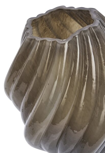 Skleněná váza Taupe 24 cm