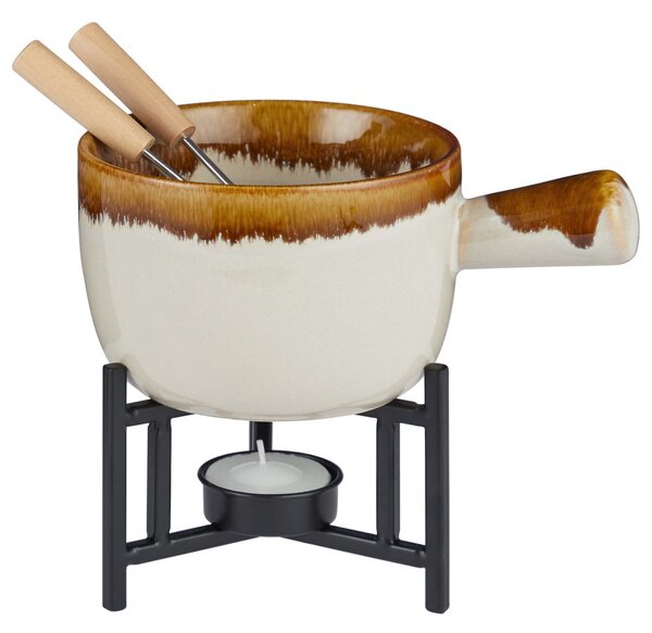 AU CHOCOLAT Fondue na čokoládu 2 vidličky - béžová
