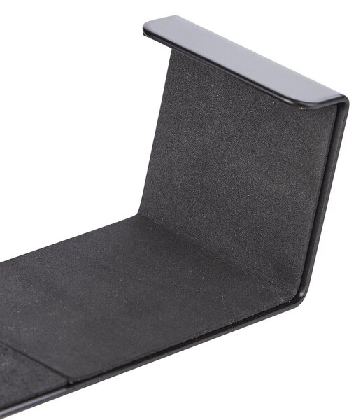 BASIC Věšák na dveře s 2 háčky - černá