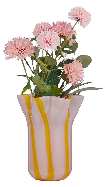 SORBET Váza 23 cm - růžová/žlutá