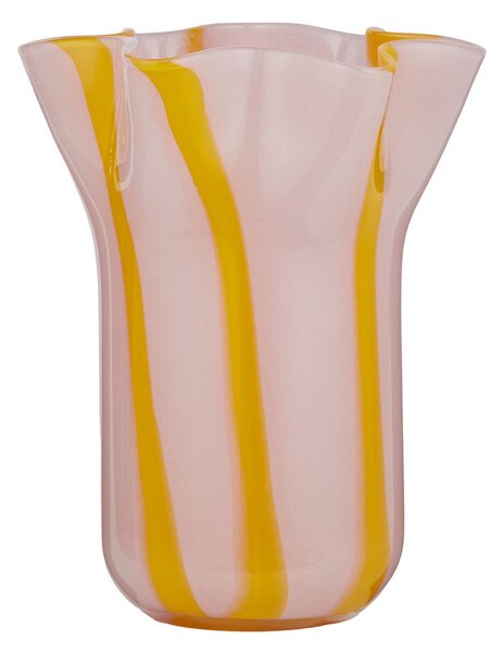 SORBET Váza 23 cm - růžová/žlutá