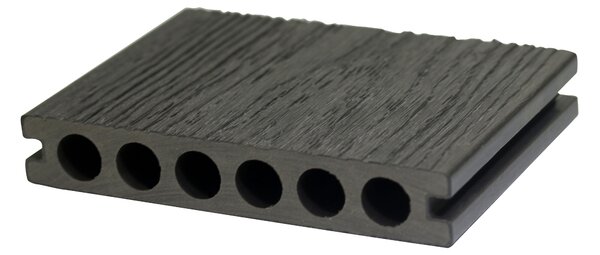 WPC Terasová prkna tmavě šedá 2200x138x23 mm, Koextruze