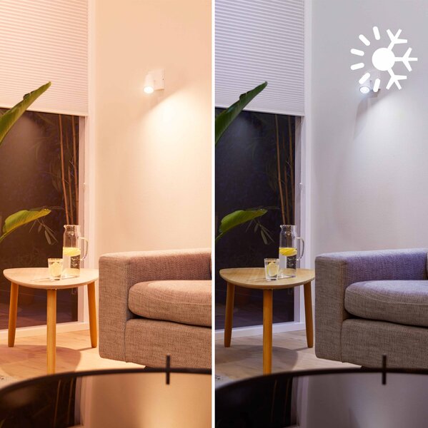 WiZ Smart LED 50W bodové světlo PAR16, 2× GU10 345lm 2200-6500K