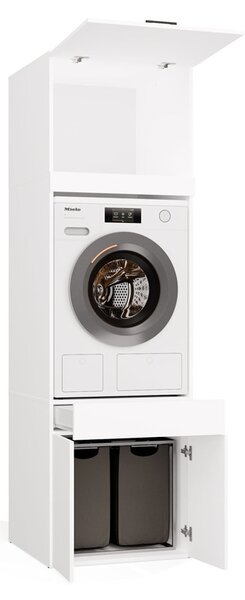TP Living Koupelnová skříňka na pračku s nástavcem POLA TWIN 1S Z 64 cm bílá